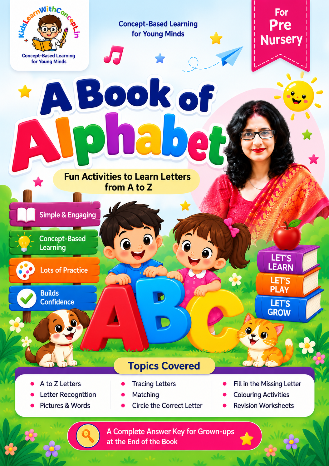 A Book of Alphabet — printable e-book cover