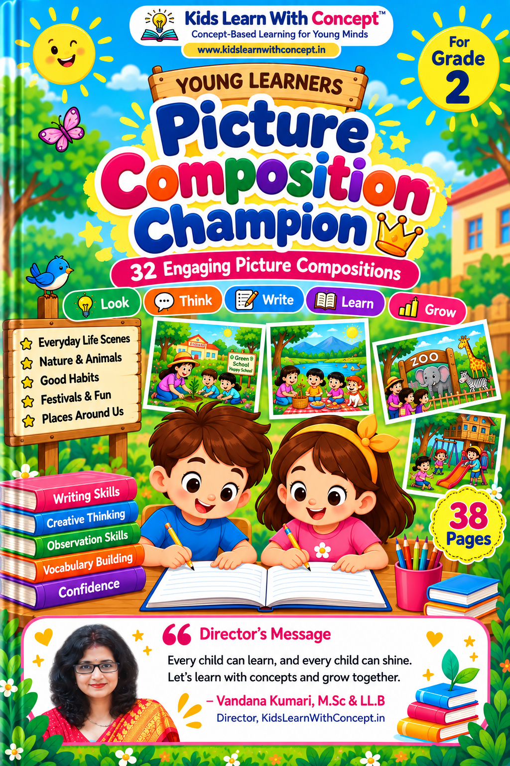 Picture Composition Champion Grade 2 &mdash; 32 picture compositions for Class 2 with model answers